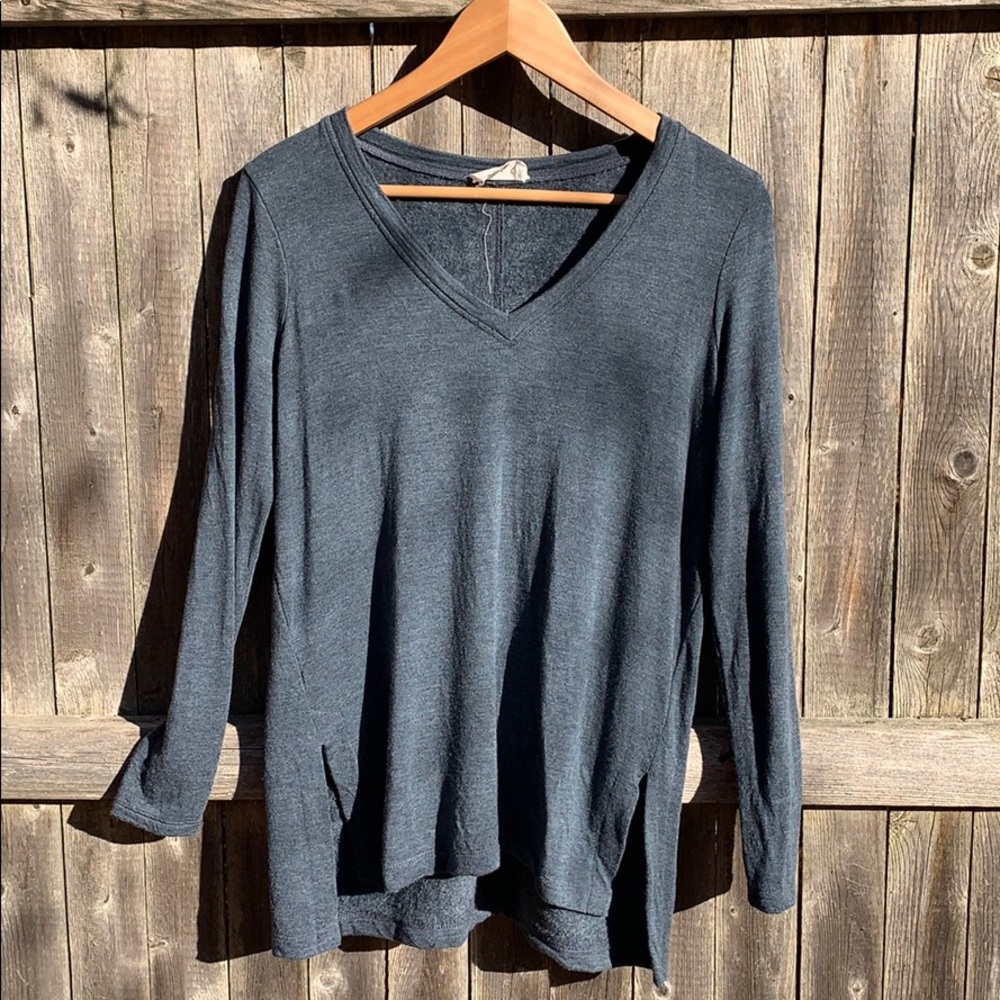 LOFT Lounge Tunic Heather Blue XS